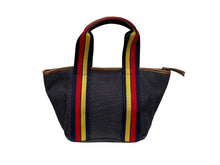 Upload the image to the Gallery viewer, Handbag in denim with multicolored strap

