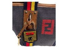 Carica l&#39;immagine nel visualizzatore di Gallery, Borsa a mano in denim con cinghia multicolore

