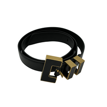 Upload the image to the Gallery viewer, Black leather belt
