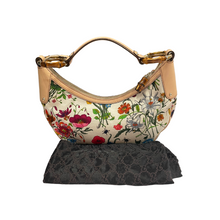 Upload the image to the Gallery viewer, Flora Bamboo Ring Hobo Bag
