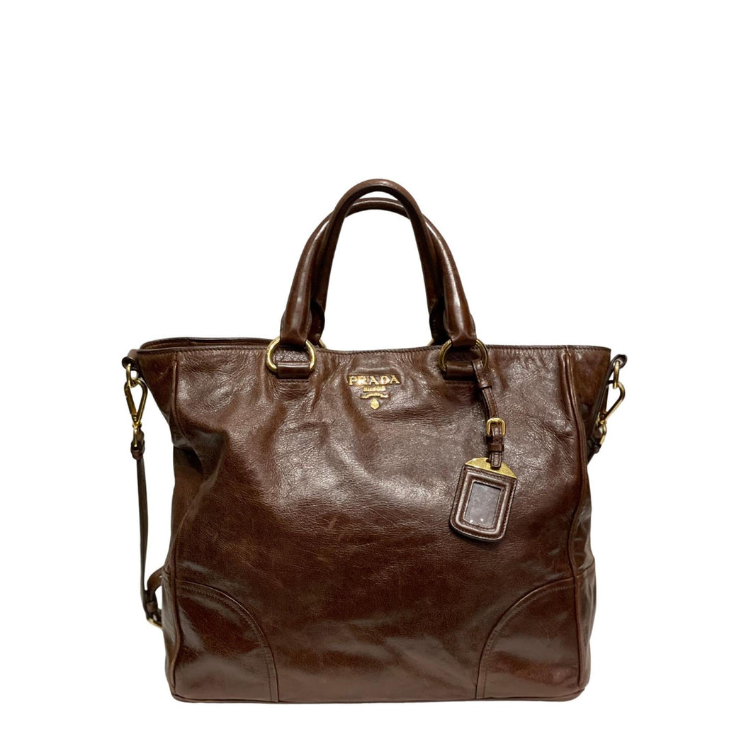 Tote bag in leather