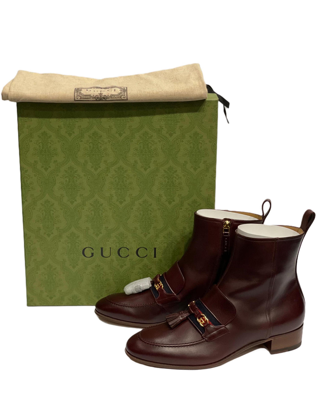 Leather ankle boot
